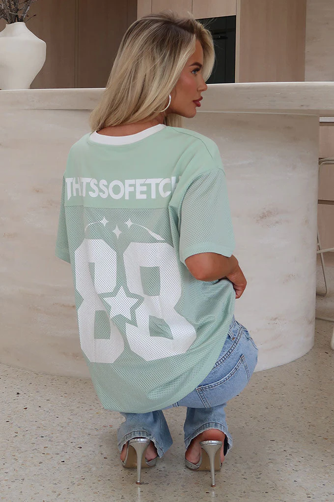 Think Later Jersey Tee - Green - Image 3