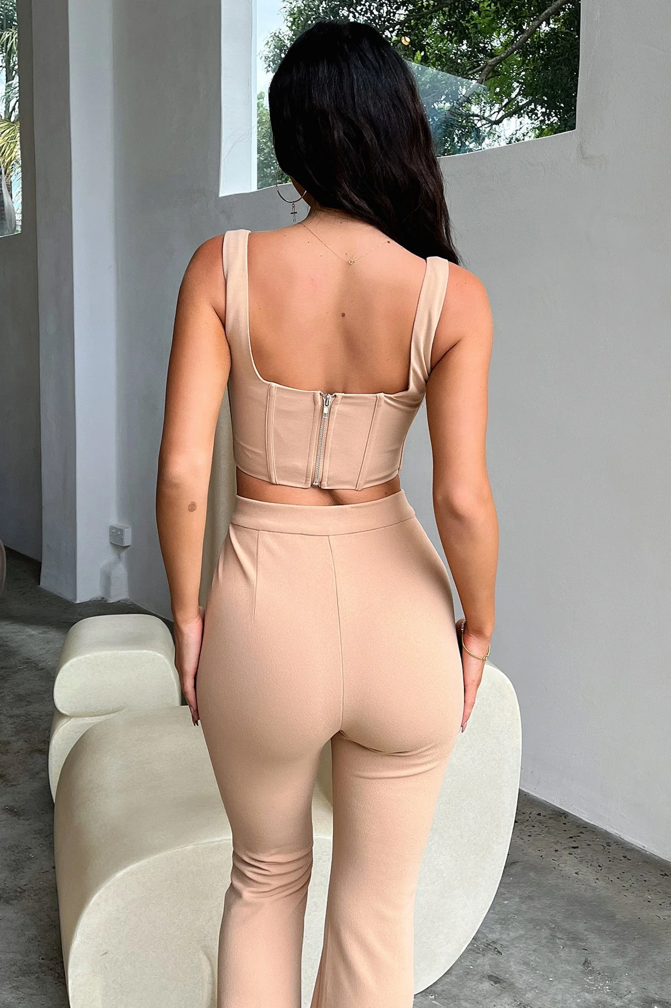Token Corset Top - Tan - Image 5