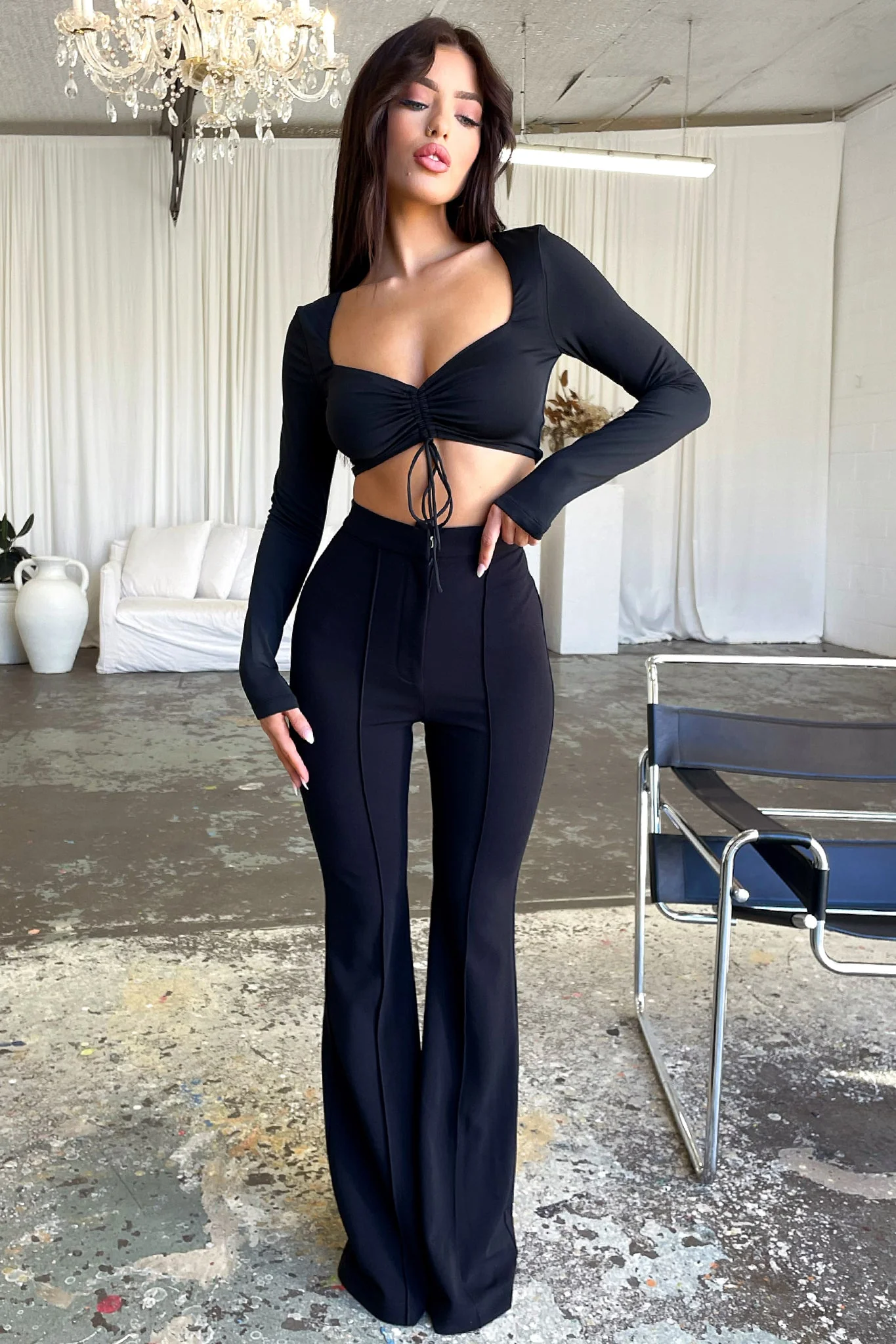 Token Flare Pants - Black - Image 5