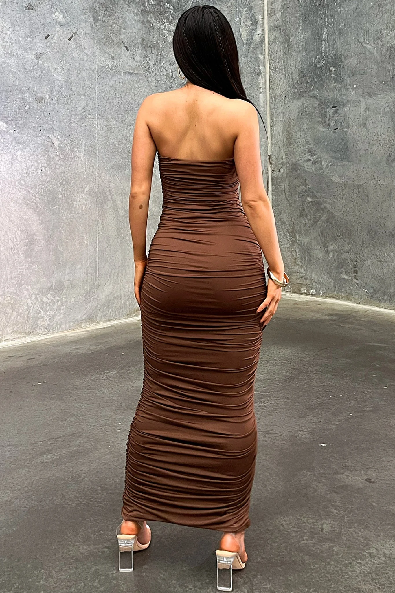 Tonic Maxi Dress - Brown - Image 5