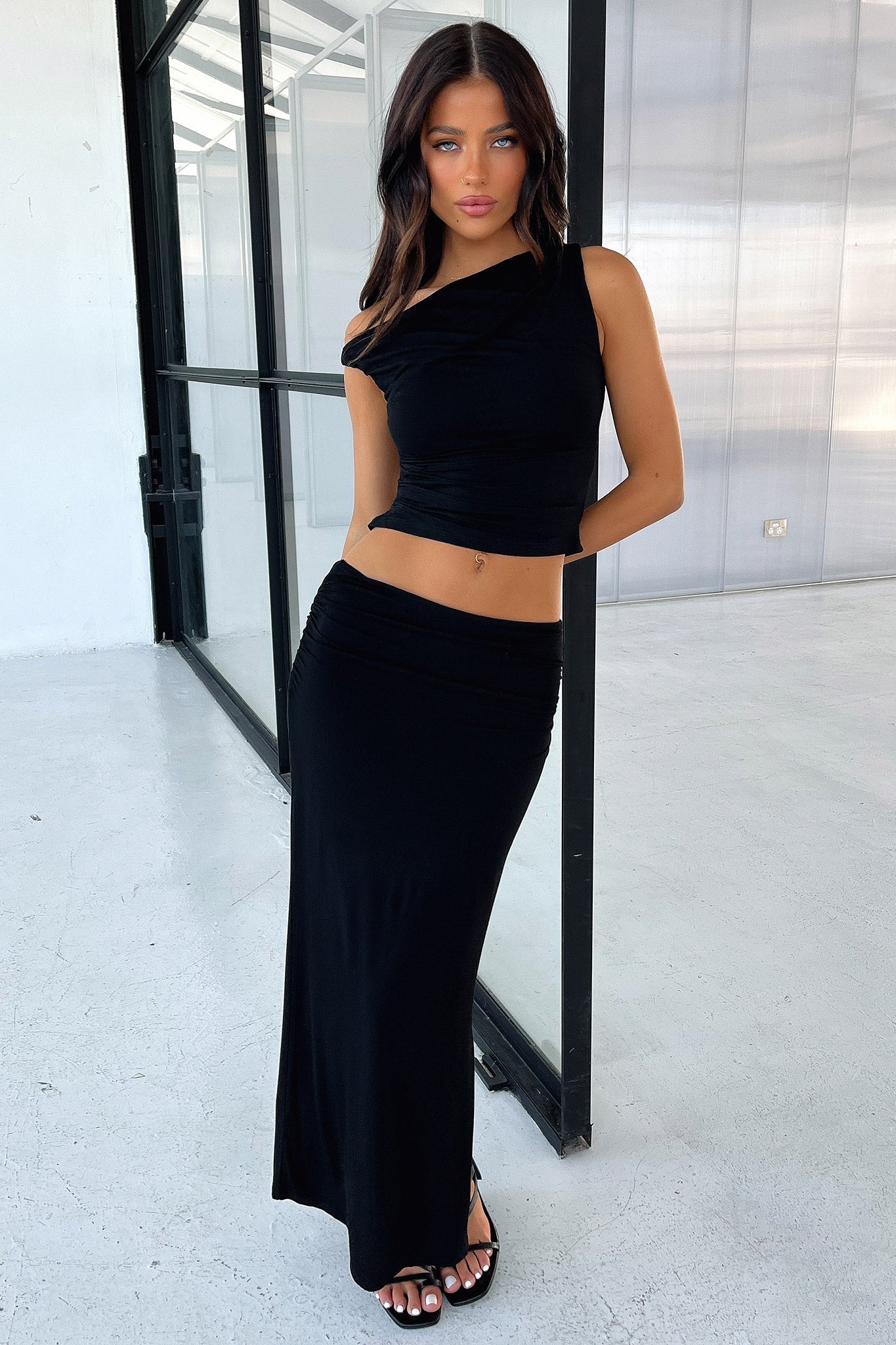 Vamika Maxi Skirt - Black - Image 7