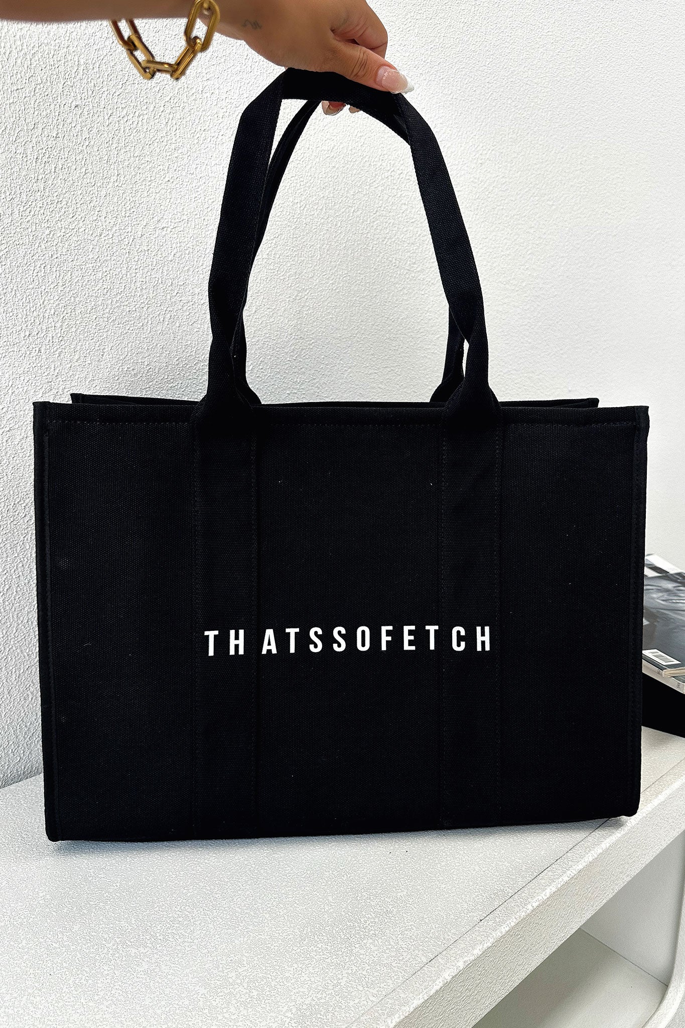 Xenia Large Tote Bag - Black - Image 2