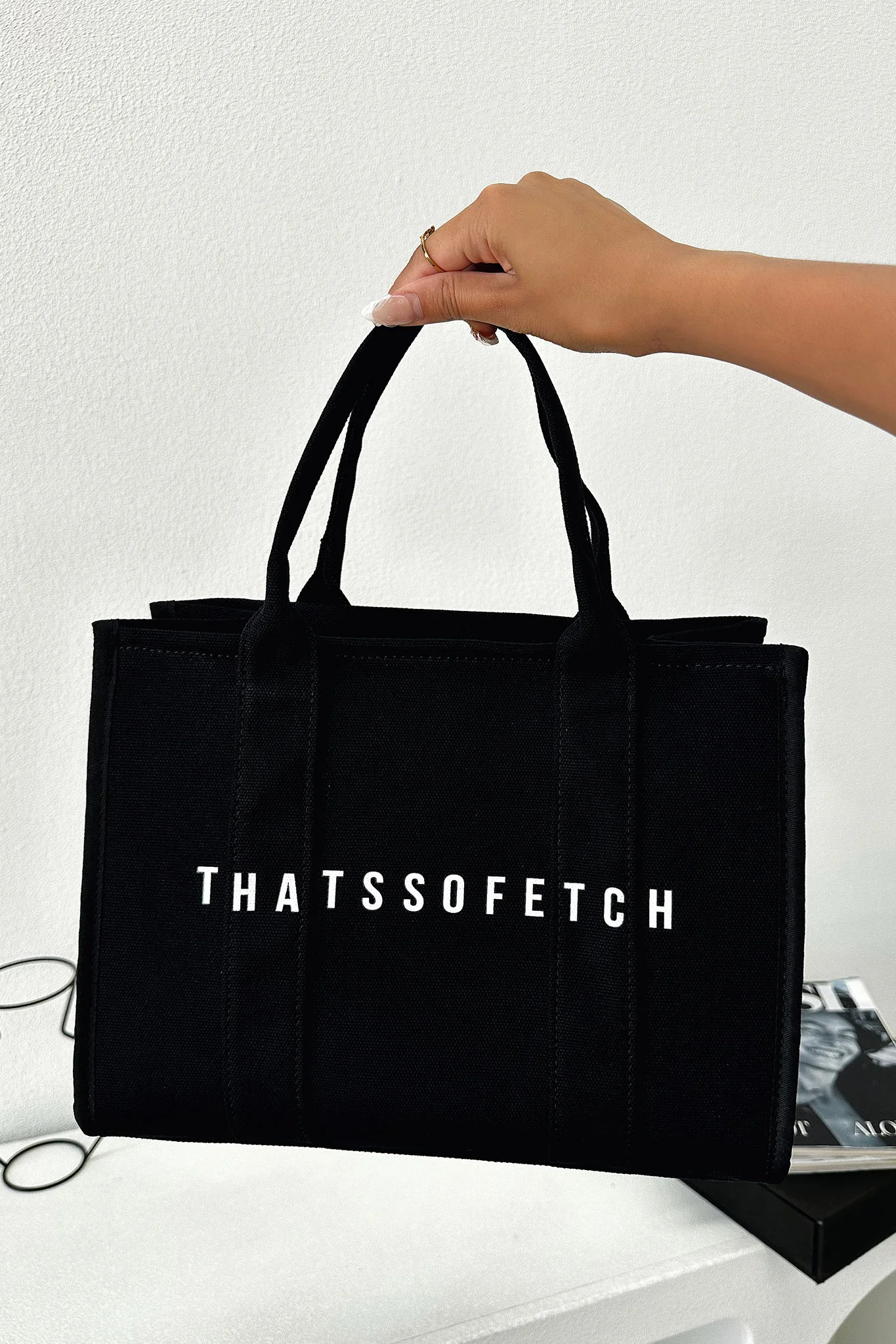 Xenia Small Tote Bag - Black - Image 2